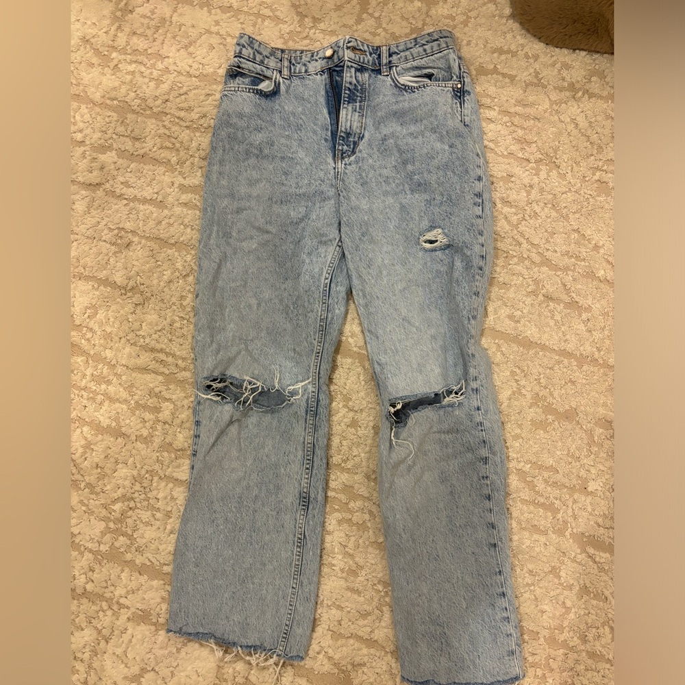 Zara straight leg jeans size 8